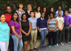 Robert Walker Ph.D. Chief Career Development and Outreach Branch (right); NIAMS 2015 Summer Interns (center); Stephanie Mathews Ph.D. Scientific Program Manager (left).