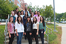 2017 summer students with Dr. Robert Walker, Chief of the NIAMS Career Development and Outreach Branch (center, back row), and Dr. Stephanie Mathews, Scientific Program Manager (right, back row).